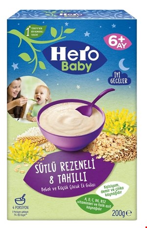 سرلاک هرو بیبی 8غله و رازیانه همراه با شیر Herobaby