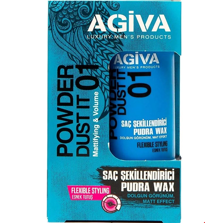 پودر حالت دهنده مو آگیوا Agiva شماره 01 وزن 20 گرم