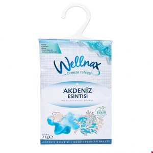 خوشبو کننده کمد لباس، حوله و رخت خواب ولناکس WELLNAX اسانس مدیترانه ای وزن 21 گرم