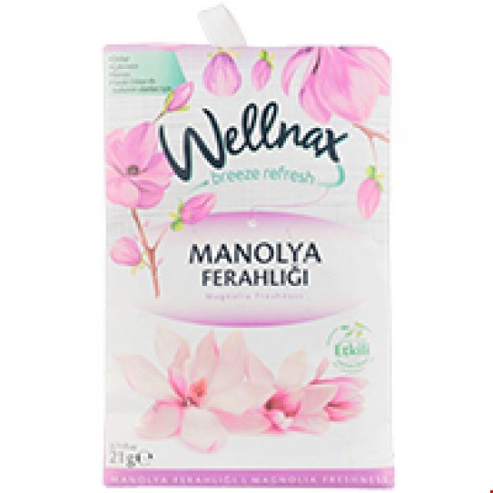 خوشبو کننده کمد لباس، حوله و رخت خواب ولناکس WELLNAX اسانس گل مانولیا وزن 21 گرم